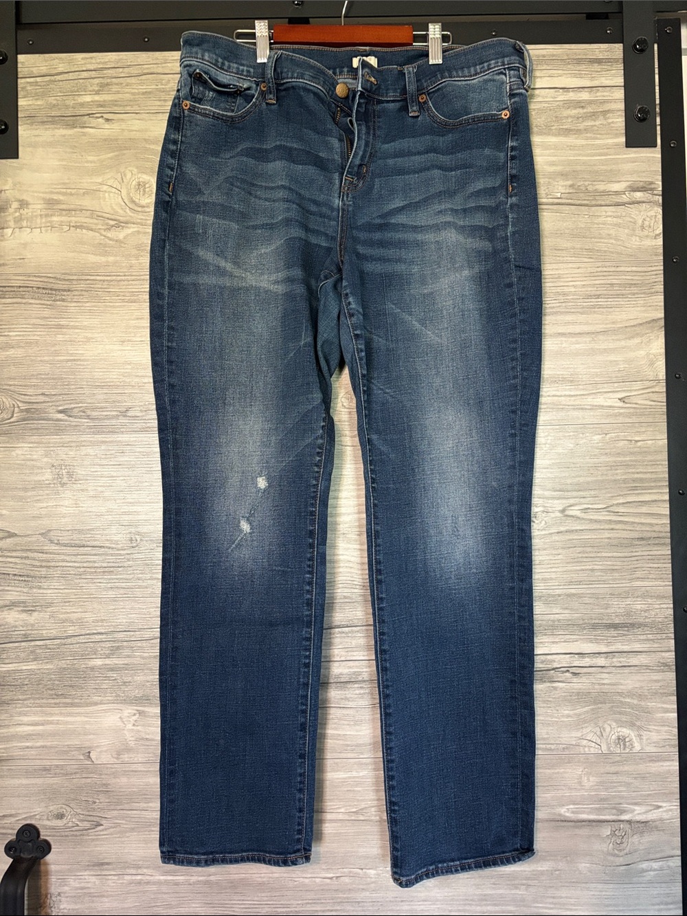 J. Crew Women's Straight Leg Blue Denim Jeans
